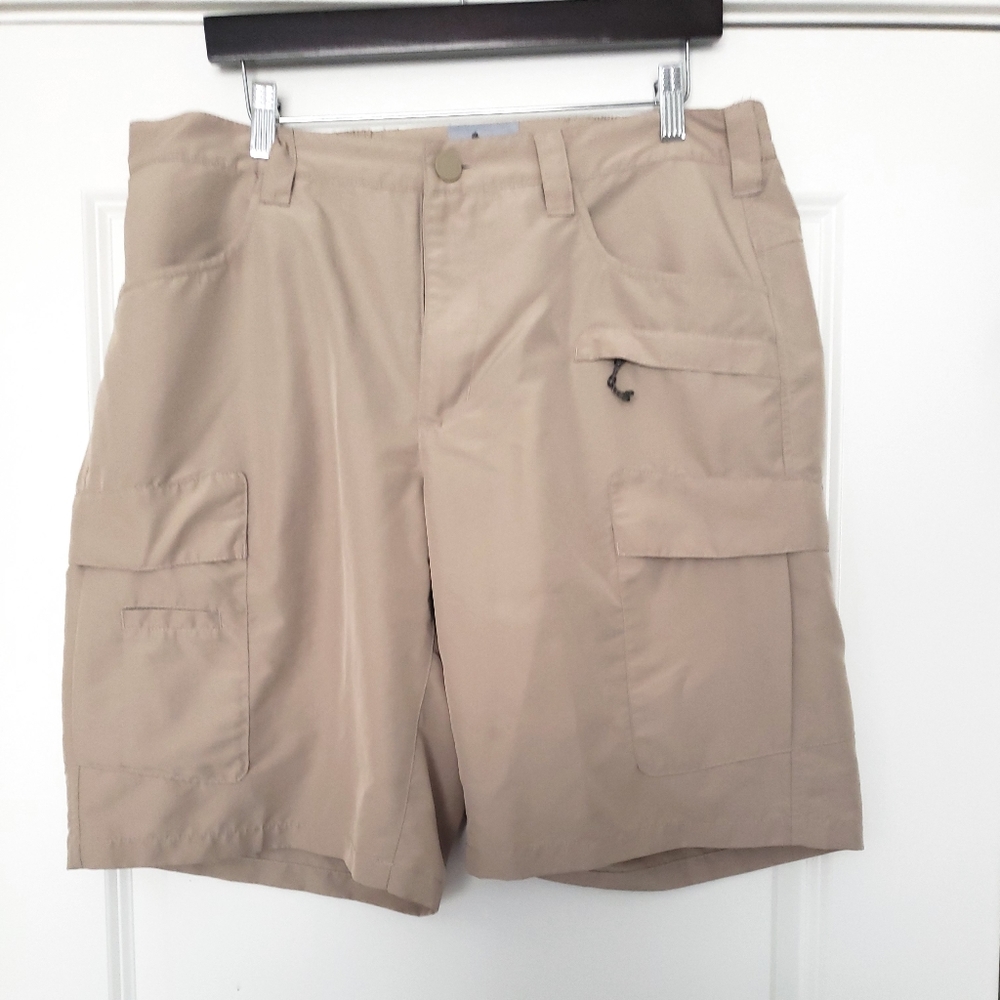 Khaki field stream cargos